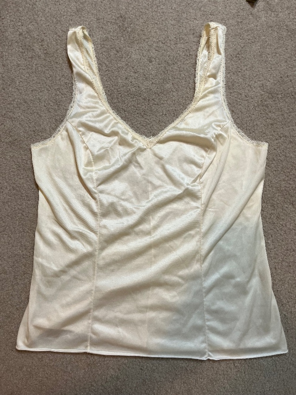 Vintage Lorraine Camisole Size 34 ivory/Cream Tank